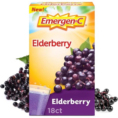 Emergen-C Elderberry Powder, 18 Ct