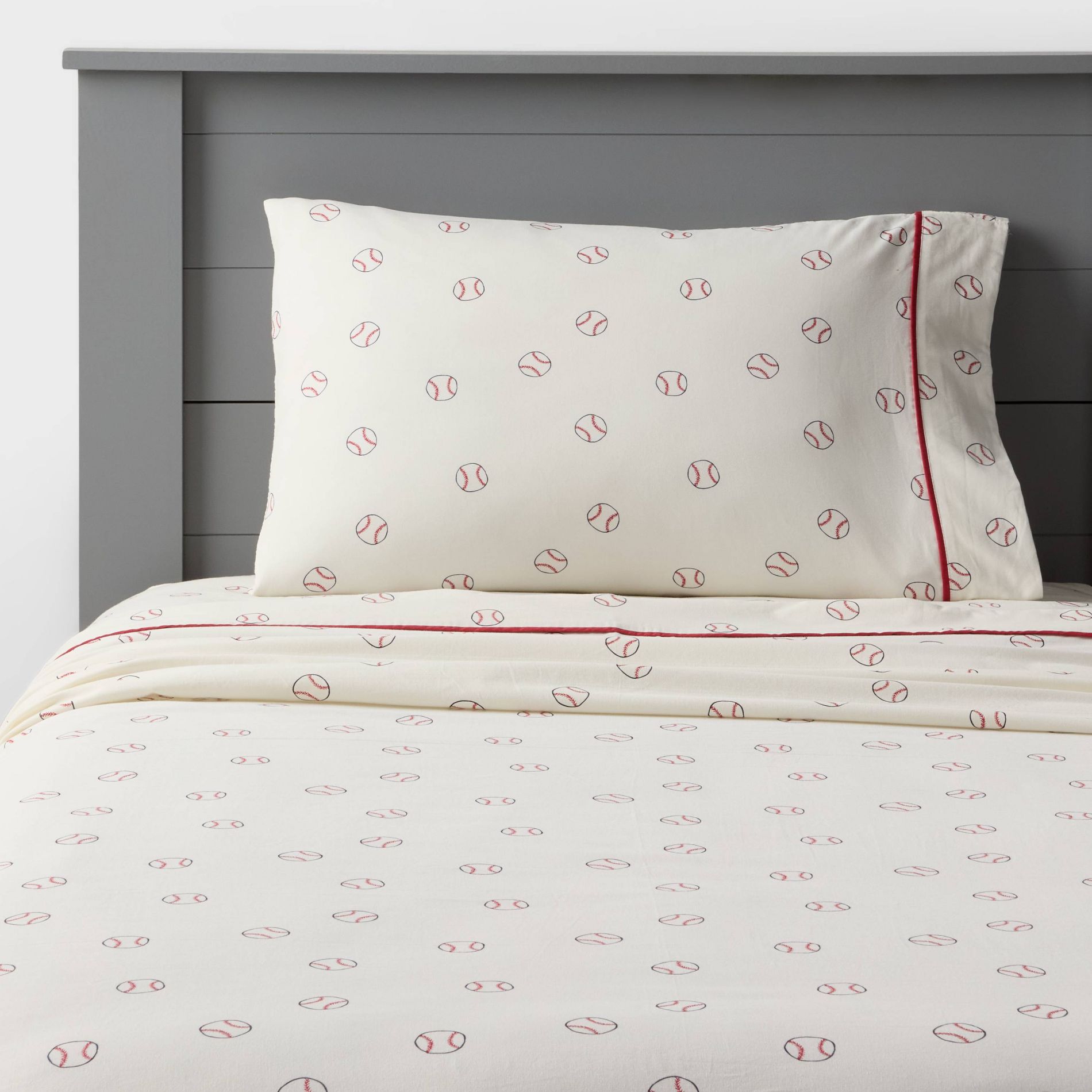 Baseball Kids' Cotton Sheet Set - Pillowfort™