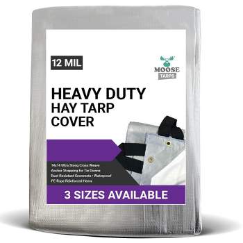 Moose Supply Heavy Duty Waterproof Hay Tarp Cover