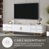 ORRD TV Stand for 65+ Inch TVs Modern Entertainment Center with Storage Living Room Media Console - 3 of 4
