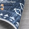 Faux Wool Modern Bohemian  Printed Area Rug Low Pile Non Slip Non Shedding Pet Friendly Machine Washable Carpet Perfect for Home Decoration - 3 of 4