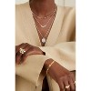 "Layered Sterling Silver Necklace Set for Women, 14K Gold Plated Stackable Choker with Disc Pendant, Dainty Trendy Jewelry" - 4 of 4
