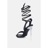 Sheeny Clear Stiletto Lace Up Heels - 4 of 4