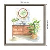 Amanti Art Greenery Bath I by Sue Schlabach Canvas Wall Art Print Framed 16 x 16-in. - 4 of 4