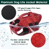 Kuoser Dog Life Jacket High Flotation, Reflective Dog Life Vest for Swimming Boating, Lightweight Dog Life Preserver Rescue Handle - 4 of 4