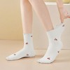 Alilang Women's Summer Floral Ruffle-Edge Ankle Socks 5Pk - 2 of 3
