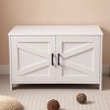 ONWITH Cat Litter Box Enclosure, Litter Box Furniture Hidden with Barn Door - 4 of 4