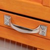SEVOBAL Pet Crates and Houses Beautiful Outdoor Rabbit Hutch with Spacious Design and Removable Waste Tray, Orange, 94.5"*16.9"*31.1" - 4 of 4