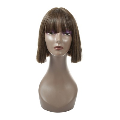 Unique Bargains Women's Bob Wigs 13" Brown with Wig Cap