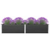 vidaXL Durable Garden Raised Bed with Large Capacity - 78.7"x39.4"x21.3" WPC Gray - Suitable for DIY Gardening - Weather-Resistant - 2 of 4