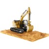 CAT Caterpillar 320F Weathered Tracked Excavator with Operator "Weathered Series" 1/50 Diecast Model by Diecast Masters - 4 of 4