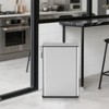 SEVOBAL Indoor Trash Cans Slim Bathroom Trash Can with Lid Soft Close, 2.5 Gallon Stainless Steel Garbage Can Small Trash Bins, Silvery, 13"*7.4"*15" - 2 of 4
