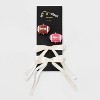 Girls' 4pk Football and Satin Bow Claw Clip Set - art class™ - 2 of 3