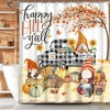 Fall Shower Curtain Set, Gnome Bath Decor, Autumn Truck Curtains with Rugs 72X72 - 3 of 4