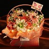 1212 PCS Block Rose Flowers DIY Bouquet Building Set with Handheld Box & Light for Kids Girlfriend Mom Birthdays Decorative Pink Color Gift - 4 of 4