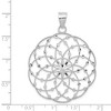 Black Bow Jewelry 14k White Gold Scalloped Ornate Pendant, 38mm (1 1/2 inch) - 4 of 4