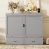 Full Size Murphy Bed with USB Port and a Large Drawer - 3 of 4