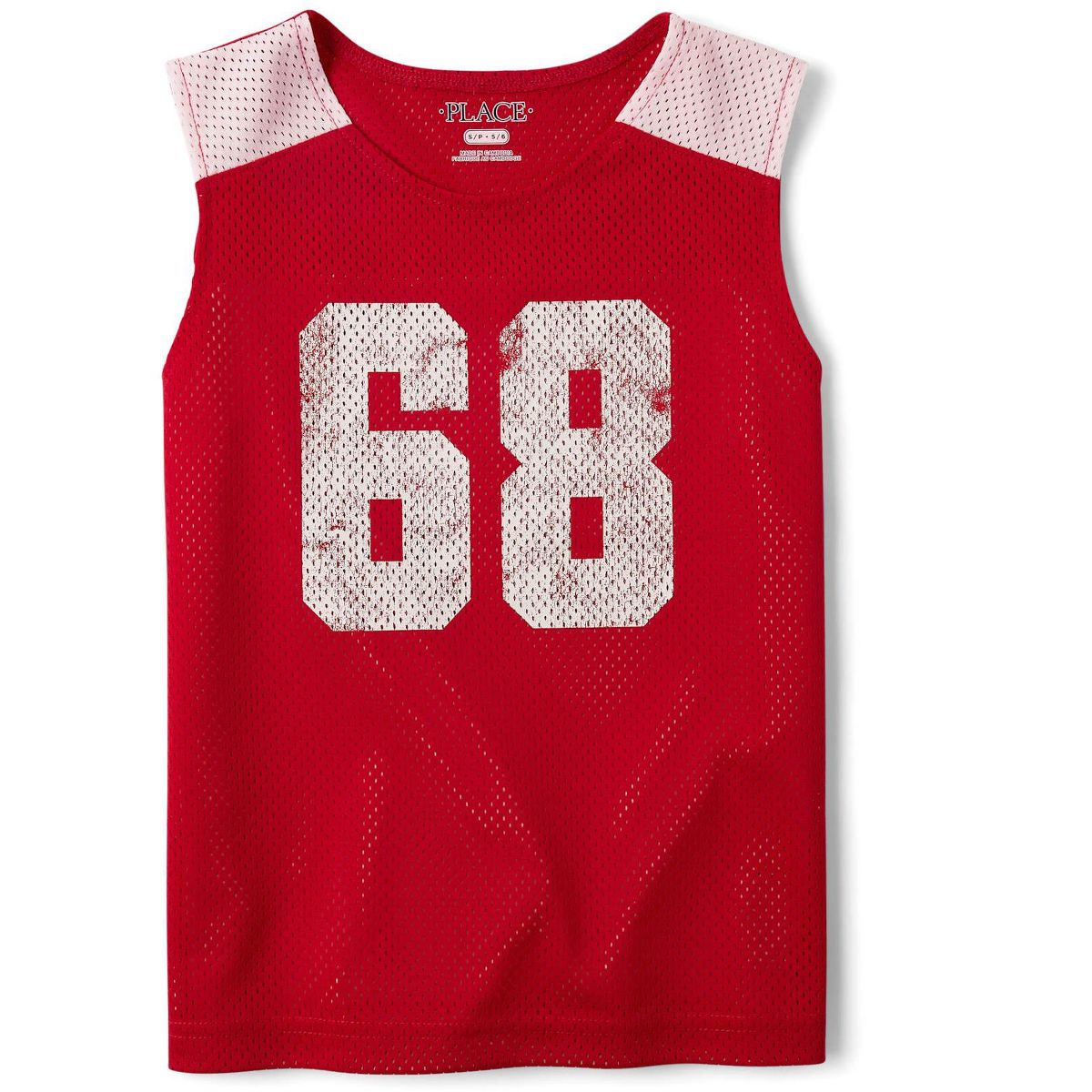 The Children's Place Boys Sleeveless Quick Dry Varsity Mesh Muscle Tank Top - thumbnail 6