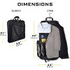 Premium Carry On Garment Bag, Holds 4 Suits with Shoulder Strap & Laptop Compartment for Business - 2 of 4