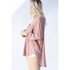 Women's Waffle Knit Long Sleeve Top - My Story - 2 of 4