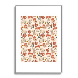 Dash and Ash Woodland Friends Metal Framed Art Print - Deny Designs - 1 of 4