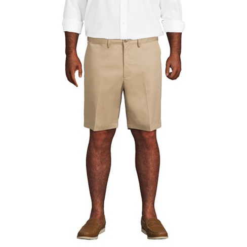 Lands End Men s Big And Tall Comfort Waist 9 No Iron Chino Shorts 52 Khaki Target
