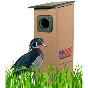 JCS Wildlife Recycled Poly Lumber Wood Duck House - 1 of 4