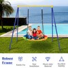 Costway 40'' Flying Saucer Tree Swing Extra Large Heavy Duty A-Frame Steel  Swing Stand