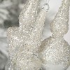 12"H  13"H & 13.75"H Sullivans Christmas Fancy Silver Finial Ornaments Set of 3  Clear - 2 of 2