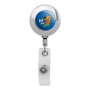 Scooby-Doo Ruh Roh Metal Chrome Badge ID Card Holder Clip - 1 of 3