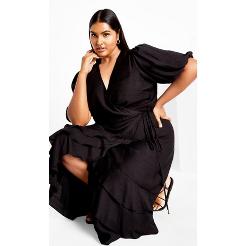 Women's Plus Size Bea Dress - black | CITY CHIC - image 1 of 4