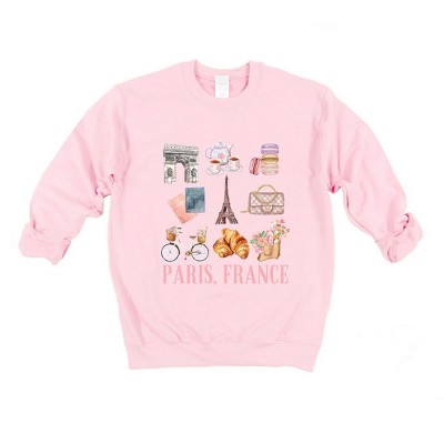 Simply Sage Market Women's Graphic Sweatshirt Paris Travel Collage