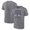 MLB Colorado Rockies Men's Gray Bi-Blend Short Sleeve T-Shirt - 2 of 4