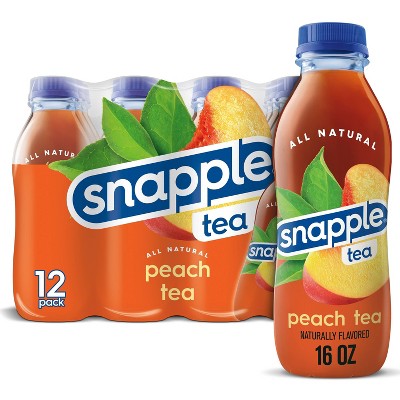 Snapple Peach Tea - 12pk/16 fl oz Bottles