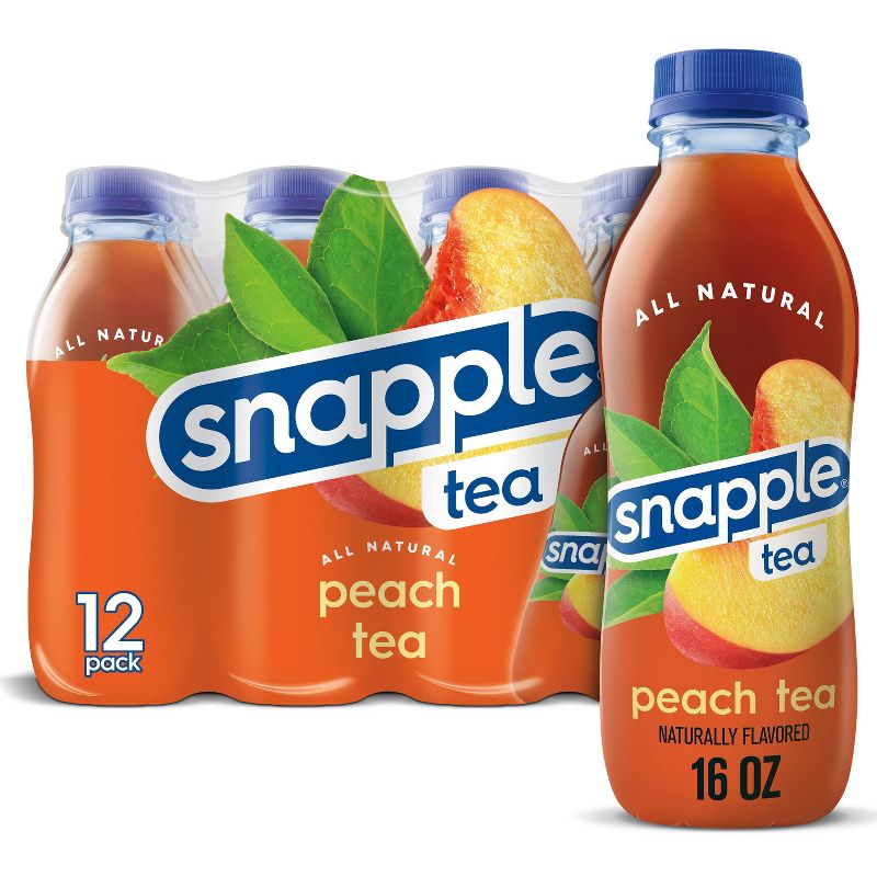 Snapple Peach Tea - 12pk/16 fl oz Bottles, 1 of 9