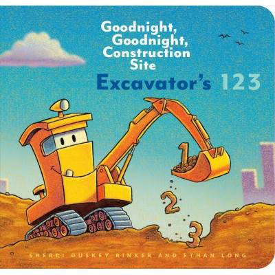 Excavator's 123: Goodnight, Goodnight, Construction Site (Counting Books for Kids, Learning to Count Books, Goodnight Book) - (Board Book)