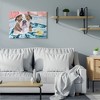Stupell Industries English Bulldog In Bathtub Rubber Duck Bubbles Gallery Wrapped Canvas Wall Art, 30 x 40 - 2 of 4