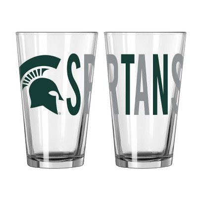 NCAA Michigan State Spartans Overtime Pint Glass - 16oz