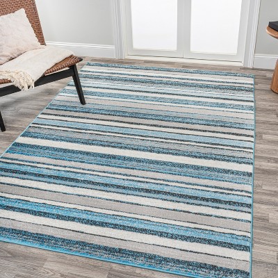 5 X 8 Magnolia Beach Strie Striped Area Rug Blue Navy Jonathan Y   GUEST 21e4f462 Fe34 43fc 931d Eb2b877beac0