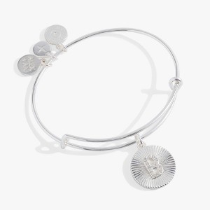 Alex and Ani Initial B Pave Starburst Texture Bangle - 1 of 4