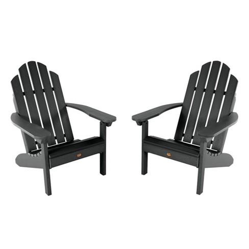 Westport 2pk Adirondack Chairs Black highwood