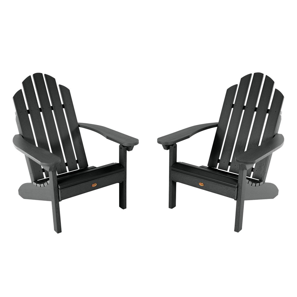 Photos - Garden Furniture Westport 2pk Adirondack Chairs - Black - highwood