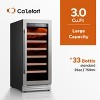 Ca'Lefort 33-Bottle Wine Fridge, 15" Freestanding/Built-In, for Kitchen & Dining - 2 of 4