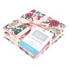 Hudson Baby Infant Girl Flannel Cotton Washcloths, Pink Blue Pretty Floral 10 Pack, One Size - 2 of 4