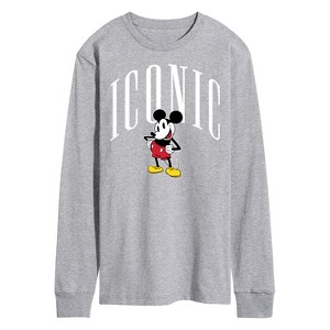 Men's - Disney - Iconic Mickey Long Sleeve Graphic T-Shirt - 1 of 4