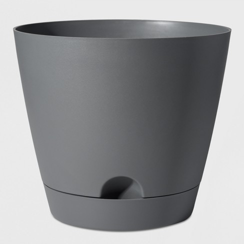16 Self Watering Planter Gray Room Essentials Target