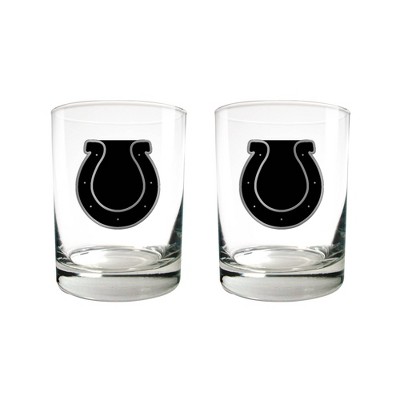 NFL Indianapolis Colts 2pc Stealth Legacy Rock Glass Set