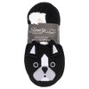 Elanze Designs Bulldog Black Women's Animal Cozy Plush Lined Non Slip Fuzzy Slipper - Large - 3 of 4