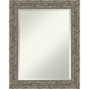 Amanti Art Attic Aged Beveled Wood Framed Bathroom Vanity Wall Mirror - 1 of 4