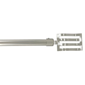 Evideco French Home Goods Adjustable Single Curtain Rod - Available in 1 or 2 Sets, Various Finishes - 1 of 4